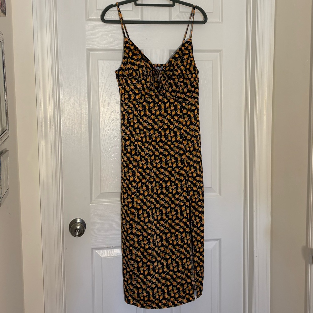 NWT Urban Outfitters Midi Dress Valentine Arrow Heart Design - Size M